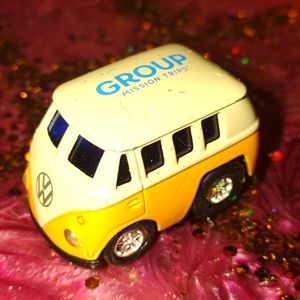 1963 yellow and white Welly Volkswagen diecast mid century van~collector…